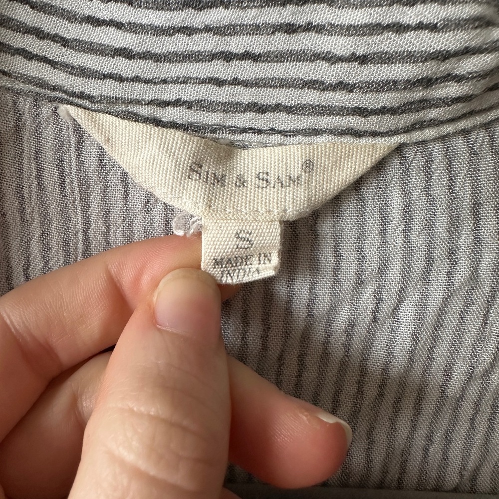 Striped Button-Up Shirt - Picture 3 of 3